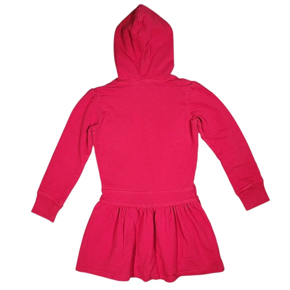 Disney Snow White Dress Girls Sz 6/6X Red Fleece Hood Pocket‎ Long Sleeve Casual